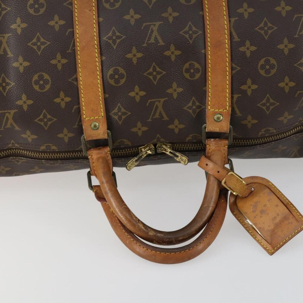 LOUIS VUITTON Monogram Keepall 55 Boston Bag M41424 LV Auth 161540 - Picture 7 of 16